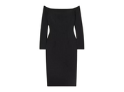 SAFIYAA "Renee" Knit Off-the-Shoulder Dress